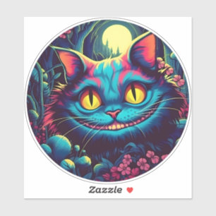 Cheshire Cat Smiling Alice in Wonderland  Sticker