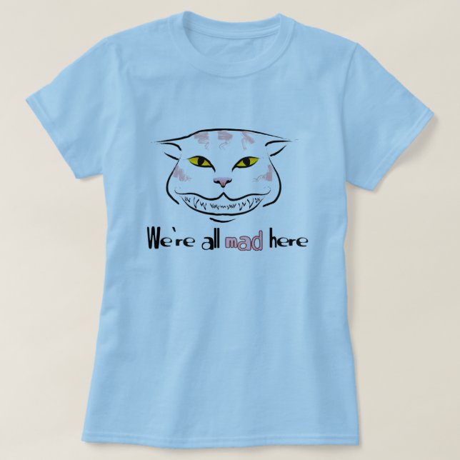 Cheshire Cat Tee (with text) (Design Front)
