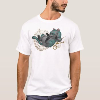 Cheshire Cat | Time's A Wastin' 2 T-shirt by AliceLookingGlass at Zazzle