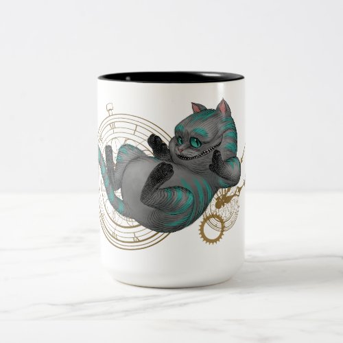 Cheshire Cat  Times a Wastin 2 Two_Tone Coffee Mug