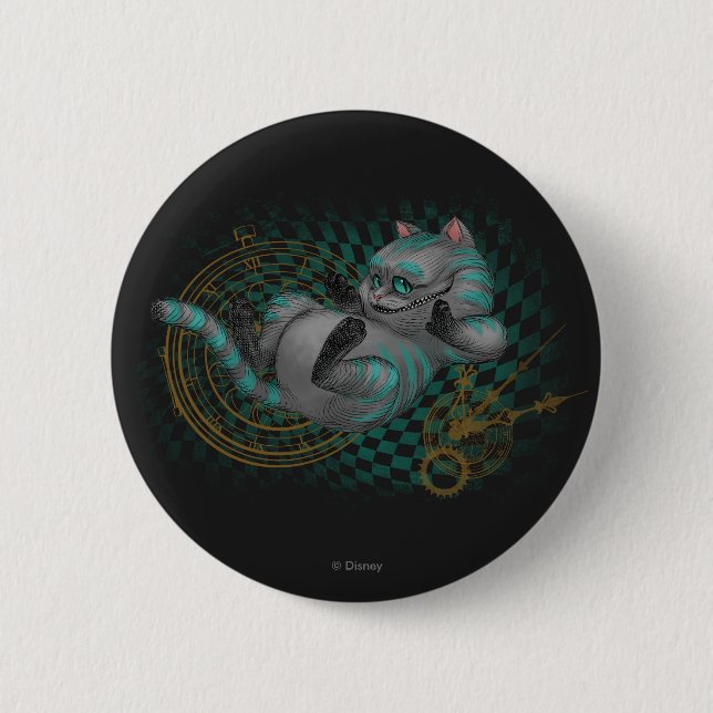 Cheshire Cat | Time's a Wastin' Button (Front)