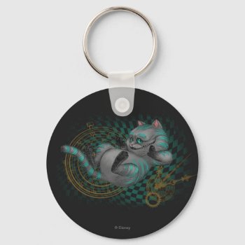 Cheshire Cat | Time's A Wastin' Keychain by AliceLookingGlass at Zazzle