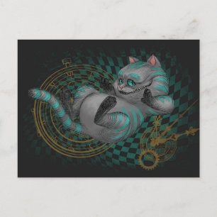 Cheshire Cat Time's a Wastin' Postcard