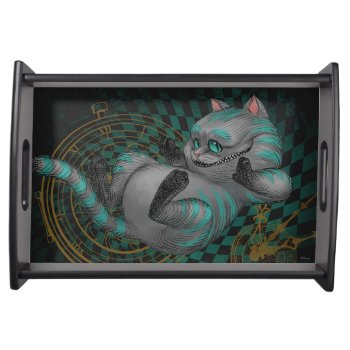 Cheshire Cat | Time's A Wastin' Serving Tray by AliceLookingGlass at Zazzle