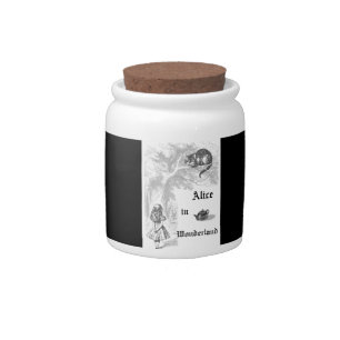 Cheshire Cat Vintage Alice in Wonderland Tea Party Candy Jar