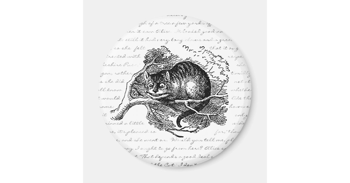 Cheshire Cat We Re All Mad Here Magnet Zazzle Com