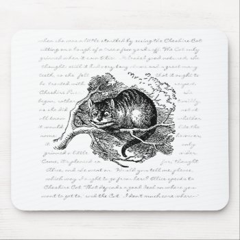 Cheshire Cat - We're All Mad Here Mouse Pad by artladymanor at Zazzle