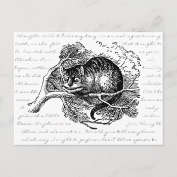 Cheshire Cat - We're All Mad Here Postcard by artladymanor at Zazzle