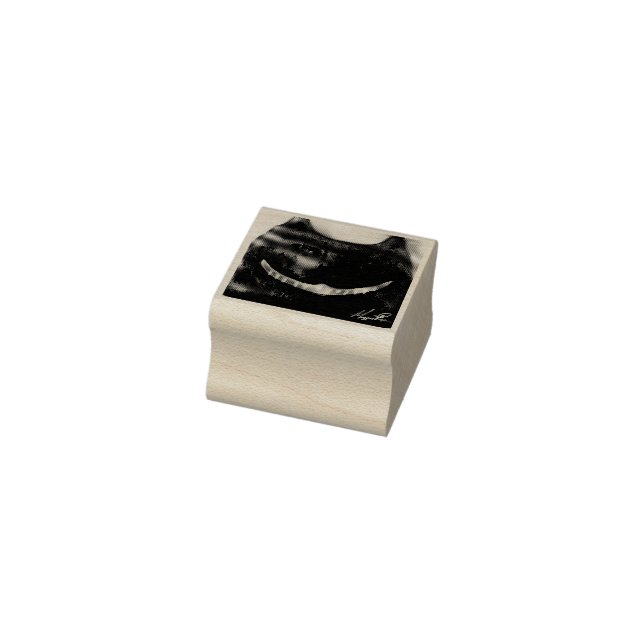 Cheshire Cat Wonderland Maureen Girard Smile Rubber Stamp (Stamp)
