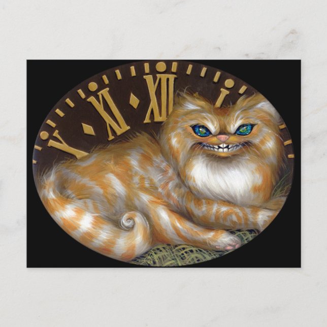 "Cheshire Clock" Postcard (Front)