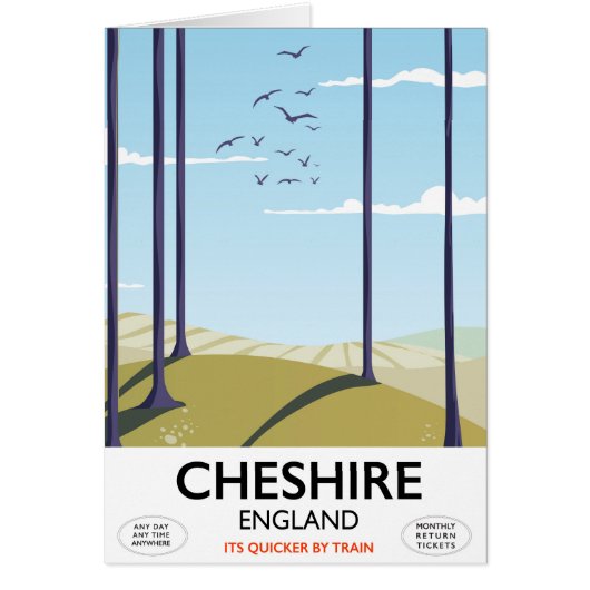 Cheshire, England travel poster (Front)