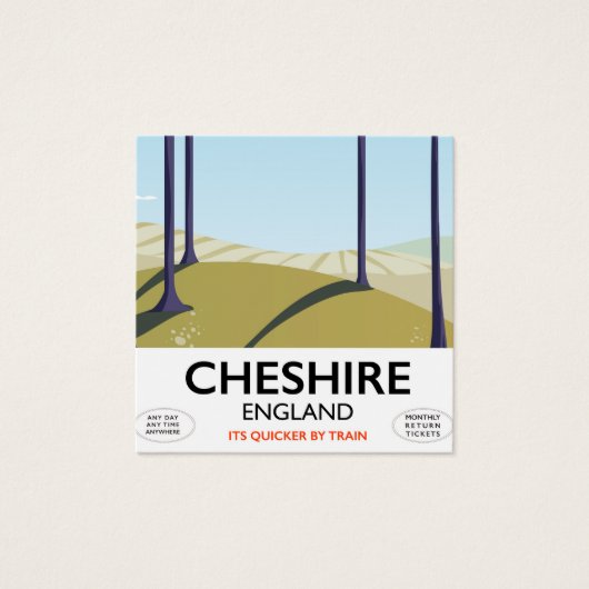 Cheshire, England travel poster (Front)
