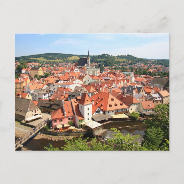 Chesky Krumlov 001, Czech Photo Postcard (Front)
