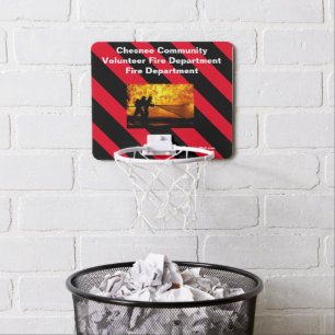 Chesnee Community Volunteer Fire Department flames Mini Basketball Hoop