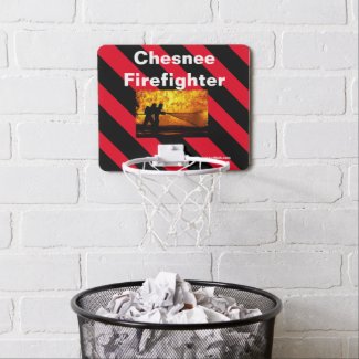 Chesnee Firefighter Flames Mini Basketball Hoop