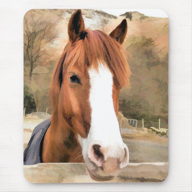 CHESNUT HORSE MOUSE PAD (Front)