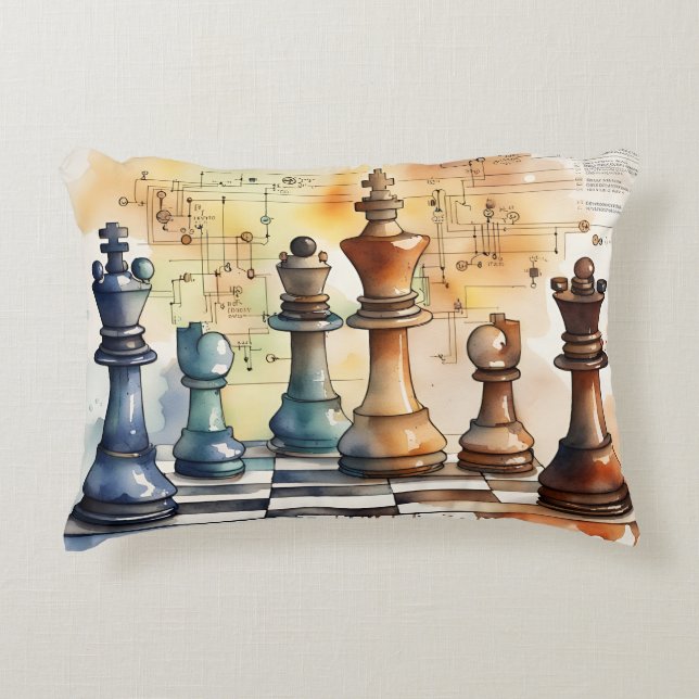 Chess Accent Pillow (Front)