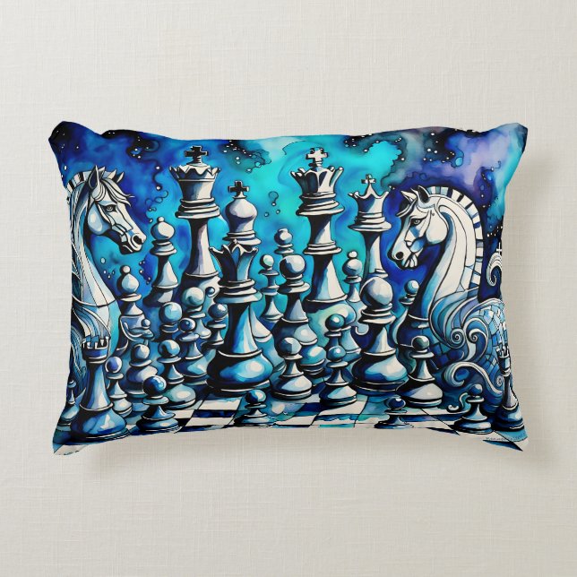 Chess Accent Pillow (Front)