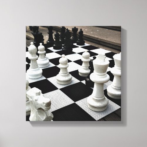Chess Amstergram Canvas Print