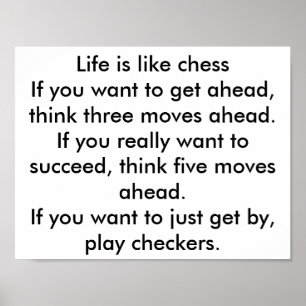 chess and checkers poster
