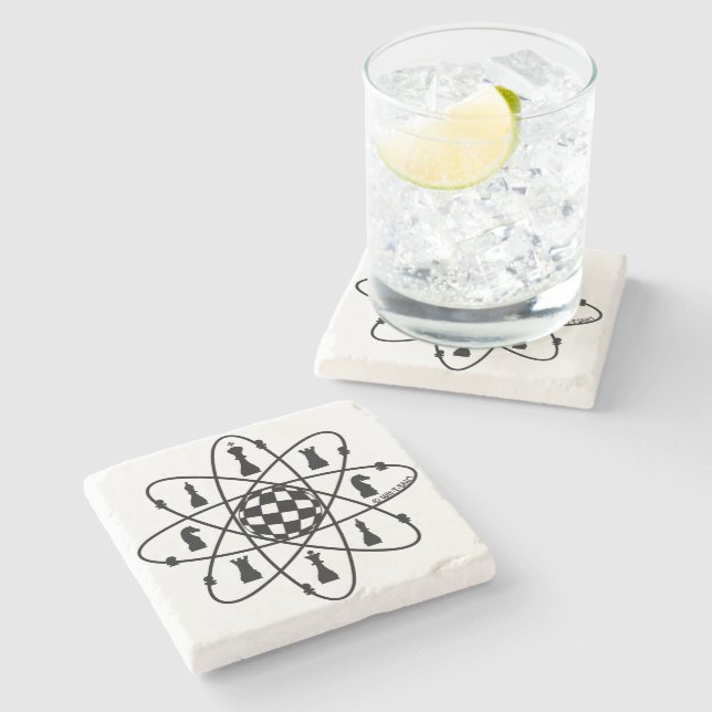 Chess Atom — ChessMatters Coaster (Side)