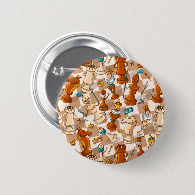 Chess battle button (Front & Back)