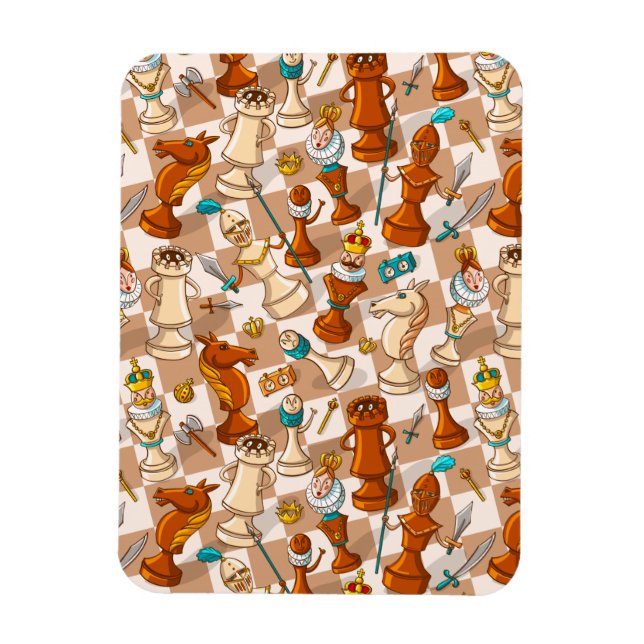 Chess battle magnet (Vertical)