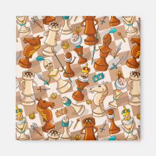Chess battle magnet