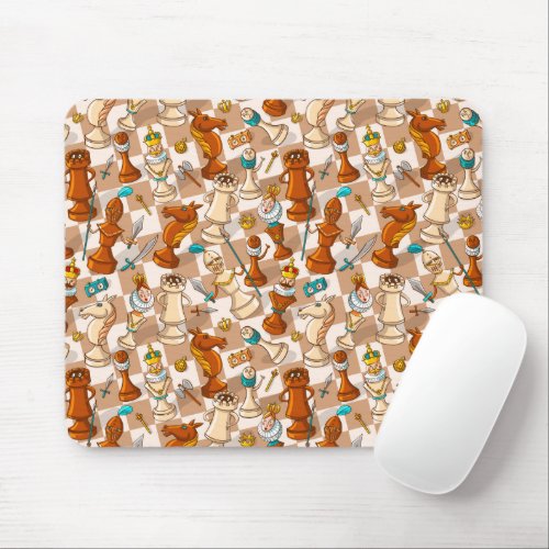 Chess battle mouse pad