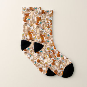 Chess battle socks
