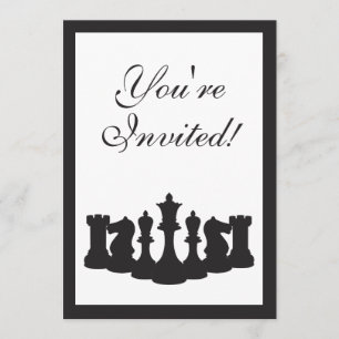 Chess Birthday Party Invitation