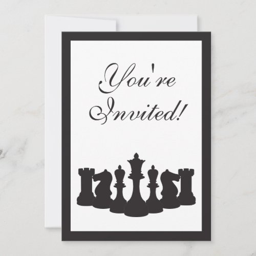 Chess Birthday Party Invitation