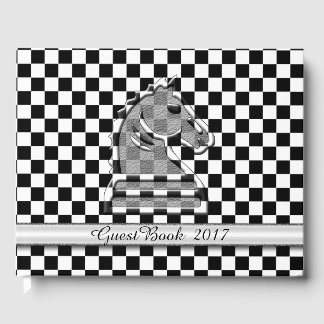 Chess Black & White Guest Book