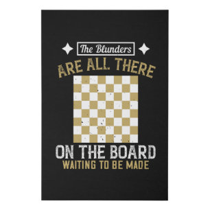 Chess - Blunders are waiting to be made Faux Canvas Print