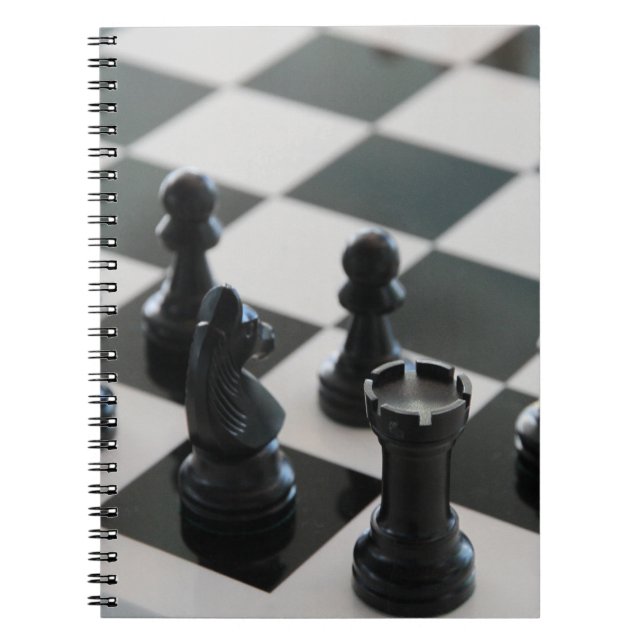 Chess Board and Pieces Notebook (Front)