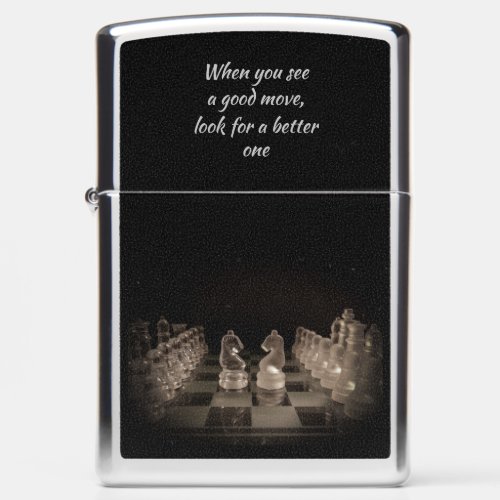 CHESS BOARD AND PIECES Zippo Lighter