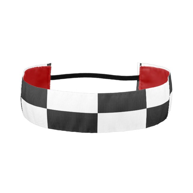 chess board athletic headband (Front)