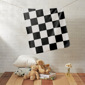 chess board baby blanket