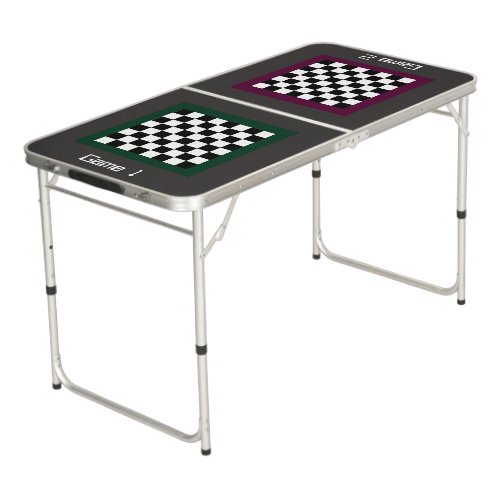 Chess Board Beer Pong Table