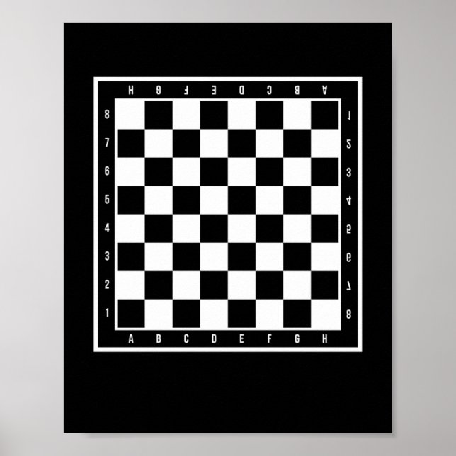 Chess Board Chess Chess Game Player Poster (Front)