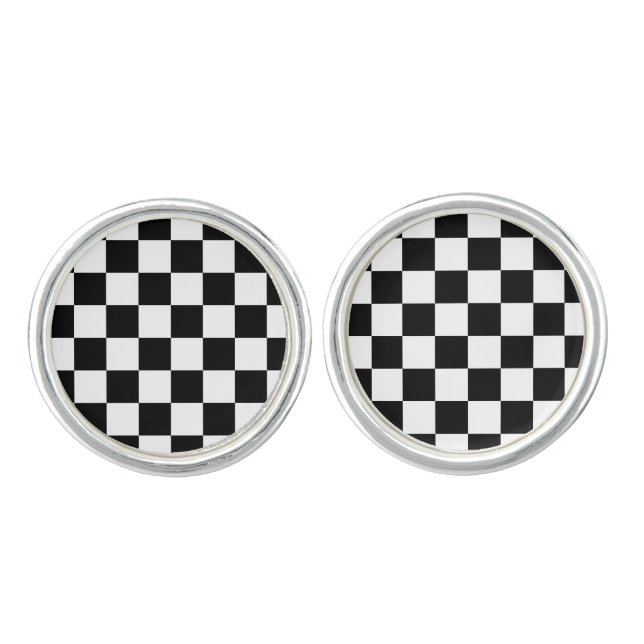 chess board cufflinks (Front)