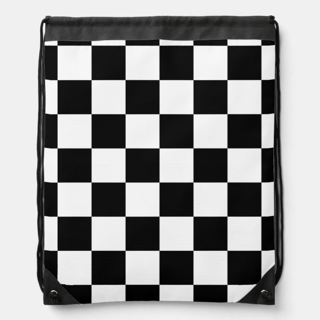 Chess Board Drawstring Bag (Front)
