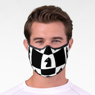 Chess Board Pattern Premium Face Mask