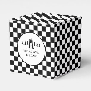 Chess Board & Pieces Game Night Any Age Birthday Favor Boxes