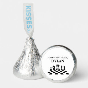 Chess Board & Pieces Game Night Happy Birthday Hershey®'s Kisses®