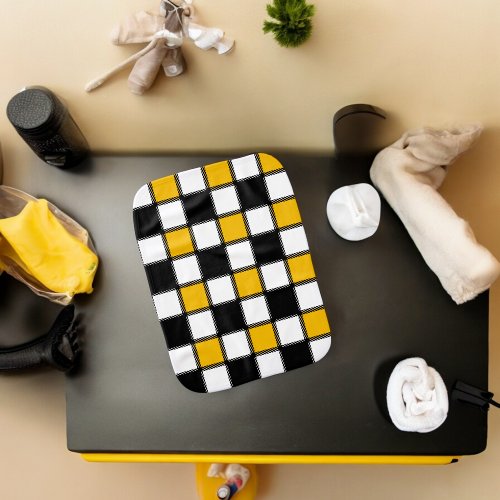 Chess Board Style  Baby Burp Cloth