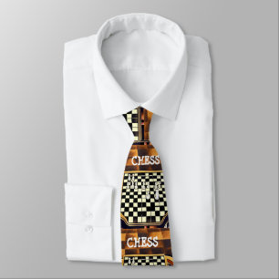 CHESS BOARD STYLE NECK TIE