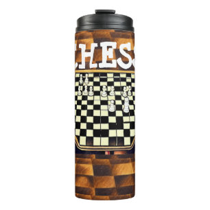  CHESS BOARD STYLE THERMAL TUMBLER