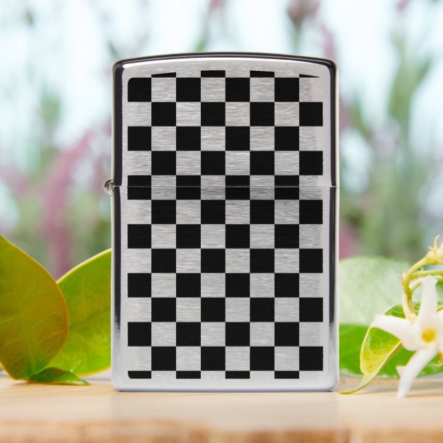 Chess board style zippo lighter | Zazzle