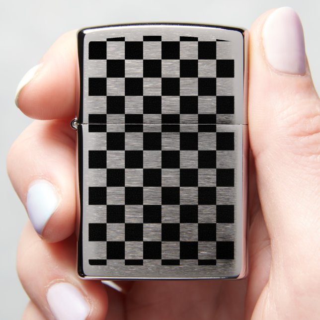 Chess board style zippo lighter | Zazzle